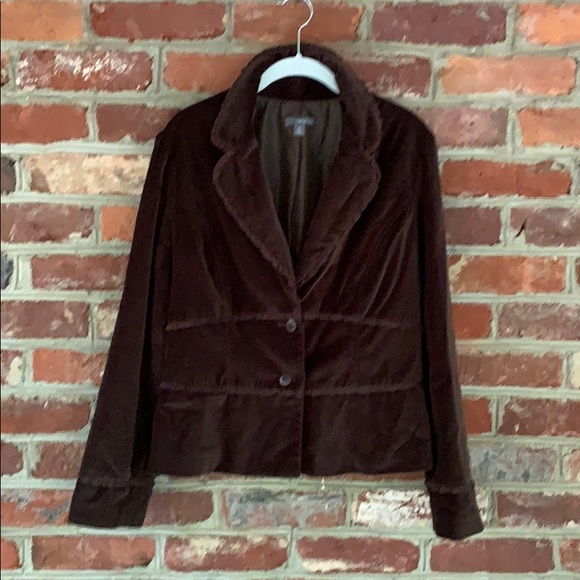 Brown Velvet Blazer - Picture 1 of 10